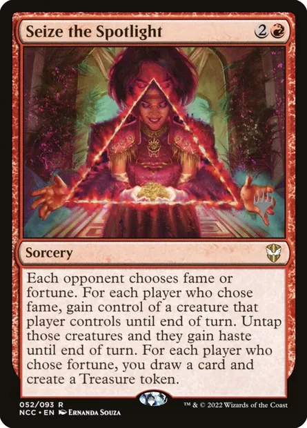 Seize the Spotlight, Magic card PNCC 52p — New Capenna Commander Promos set