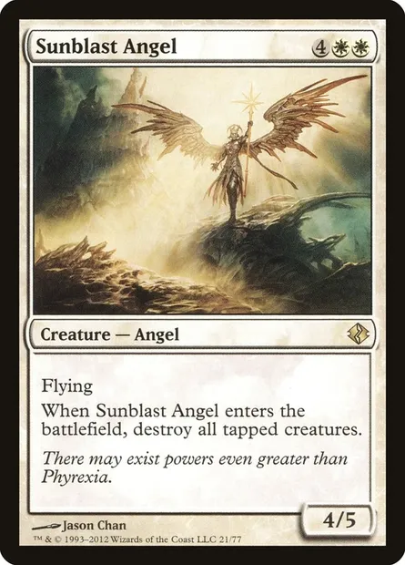 Sunblast Angel, Magic card DDI 21 — Duel Decks: Venser vs. Koth set