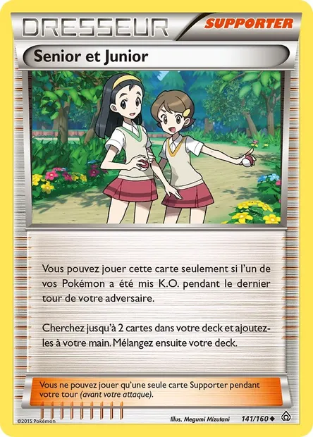 Senior et Junior, carte Pokémon PRC 141 — extension Primo-Choc