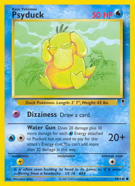 Psyduck, Pokémon card LC 88 — Legendary Collection set