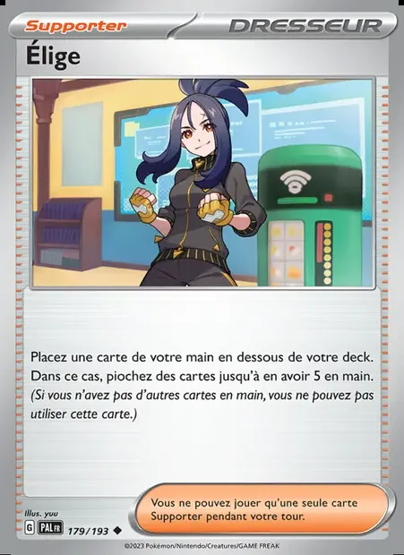Élige, carte Pokémon PAL 179 — extension Évolutions à Paldea