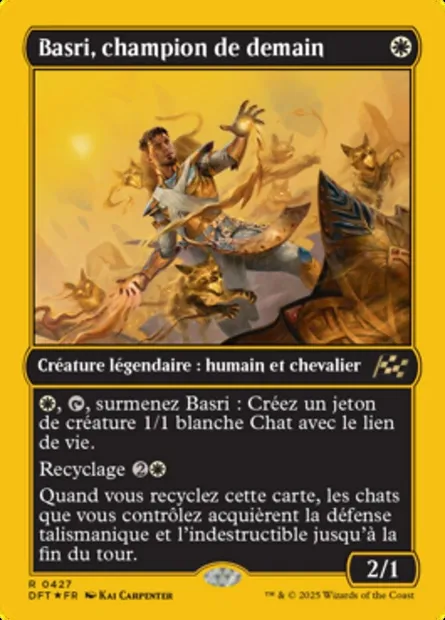 Basri, champion de demain, carte Magic DFT 427 — extension Aetherdrift