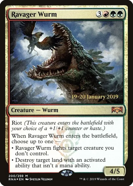 Guivre dévastatrice, carte Magic PRNA 200s — extension Ravnica Allegiance Promos