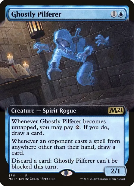 Ghostly Pilferer, Magic card M21 350 — Core Set 2021 set