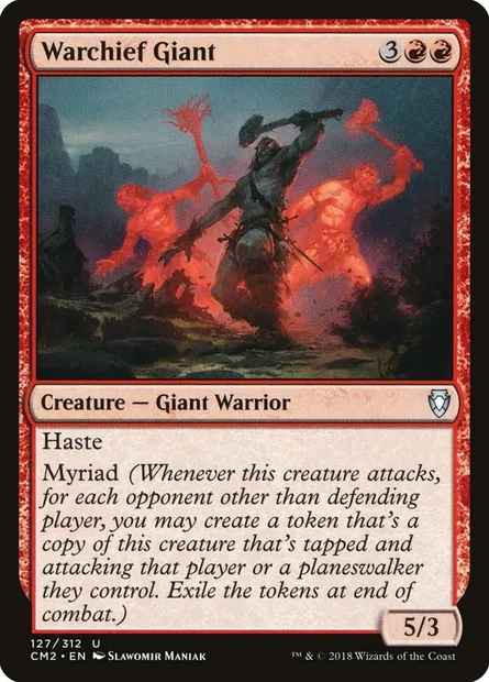 Warchief Giant, Magic card CM2 127 — Commander Anthology Volume II set