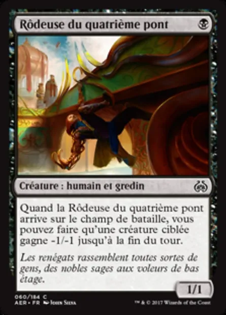 Rôdeuse du quatrième pont, carte Magic AER 60 — extension La révolte éthérique