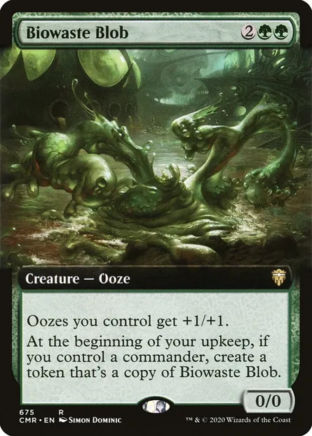 Biowaste Blob, Magic card CMR 675 — Commander Legends set