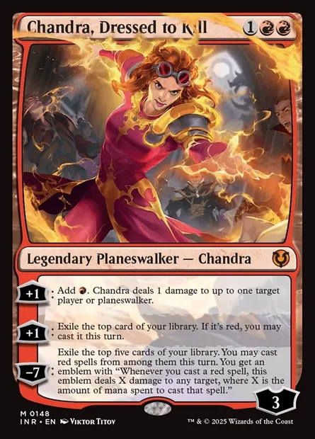 Chandra, Dressed to Kill, Magic card INR 148 — Innistrad Remastered set