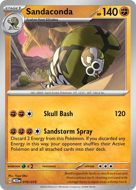 Sandaconda, Pokémon card MCD23 10 — McDonald's Collection 2023 set