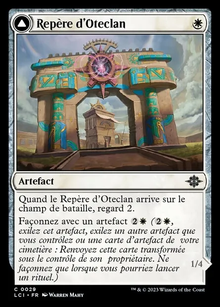 Repère d'Oteclan // Léviteur d'Oteclan, carte Magic LCI 29 — extension The Lost Caverns of Ixalan