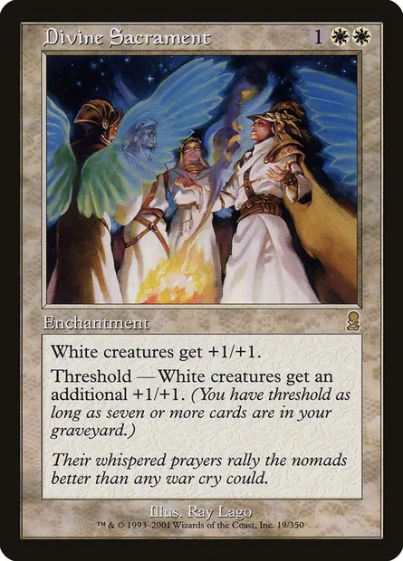 Divine Sacrament, Magic card ODY 19 — Odyssey set