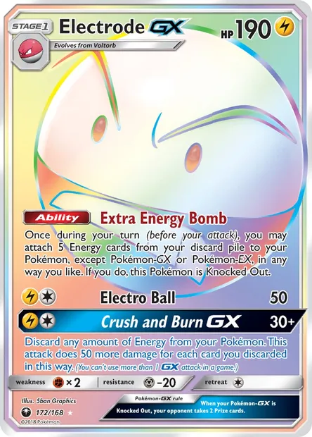 Electrode GX, Pokémon card CES 172 — Celestial Storm set