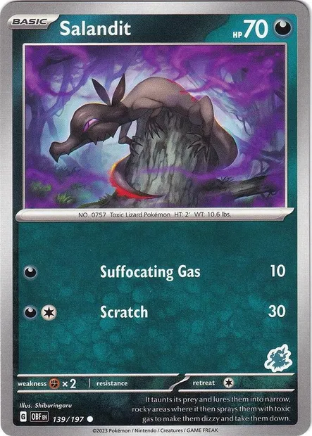 Salandit, Pokémon card BA24 139d — Battle Academy 2024 set