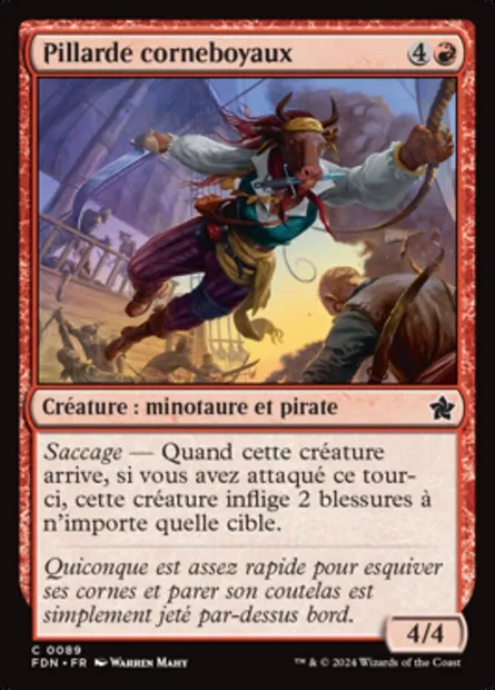 Pillarde corneboyaux, carte Magic FDN 89 — extension Foundations
