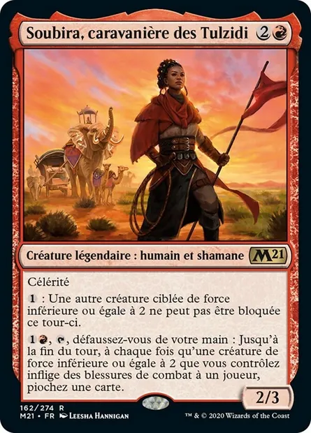 Soubira, caravanière des Tulzidi, carte Magic M21 162 — extension Core Set 2021