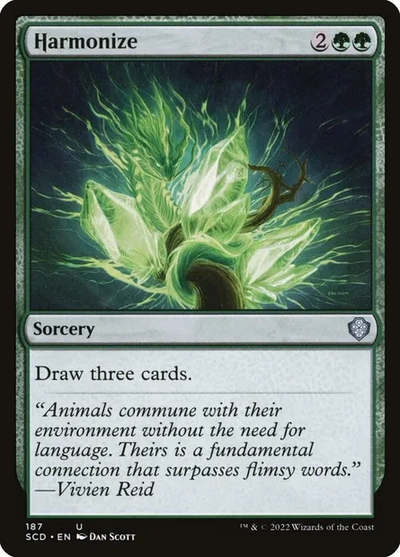 Harmonize, Magic card SCD 187 — Starter Commander Decks set