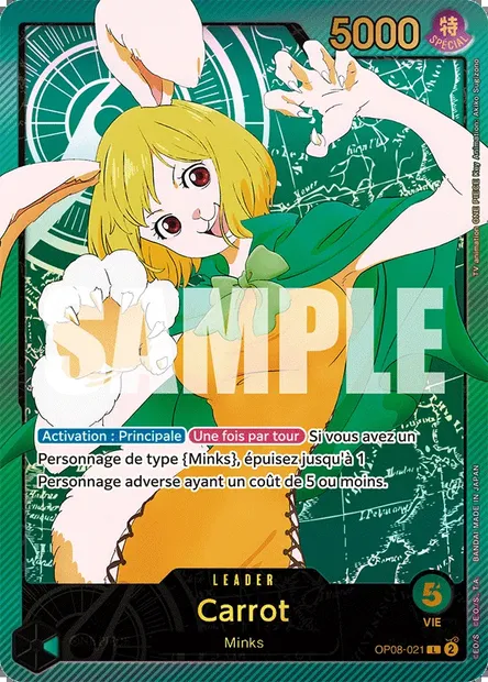 Carrot, carte One Piece OP08-021 — extension TWO LEGENDS