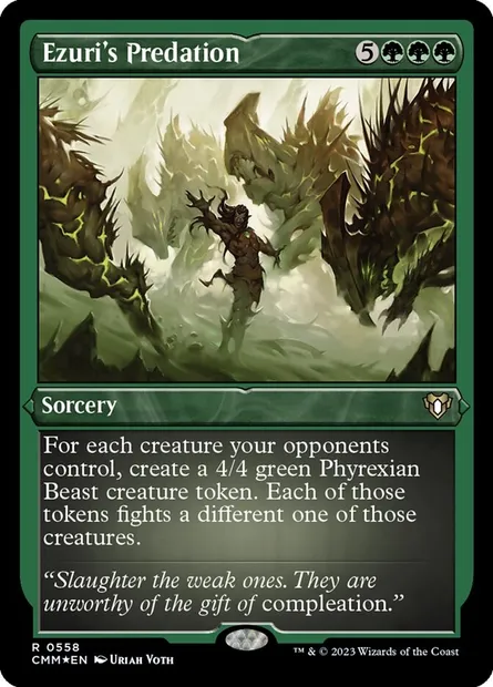 Ezuri's Predation, Magic card CMM 558 — Commander Masters set