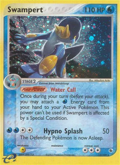 Swampert, Pokémon card RS 13 — Ruby & Sapphire set