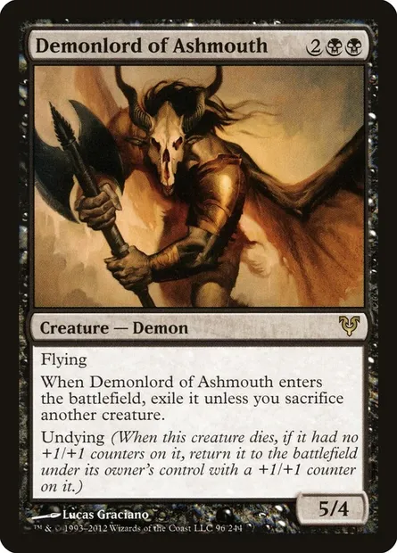Demonlord of Ashmouth, Magic card AVR 96 — Avacyn Restored set