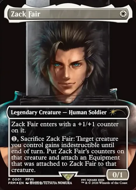 Zack Fair, carte Magic PMEI 2026-3 — extension Media and Collaboration Promos