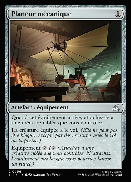 Planeur mécanique, carte Magic TLE 256 — extension Avatar: The Last Airbender Eternal