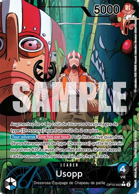Usopp, carte One Piece OP10-042 — extension SANG ROYAL
