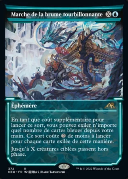 Marche de la brume tourbillonnante, carte Magic NEO 372 — extension Kamigawa: La Dynastie Néon