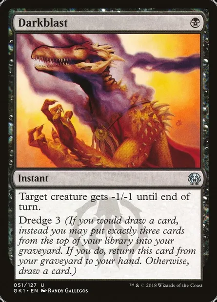 Darkblast, Magic card GK1 51 — GRN Guild Kit set