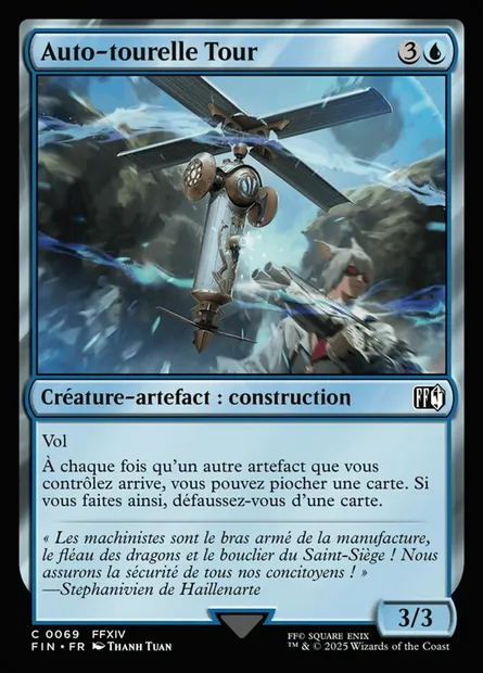 Auto-tourelle Tour, carte Magic FIN 69 — extension Final Fantasy