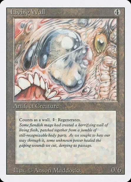 Mur vivant, carte Magic 3ED 262 — extension Revised Edition