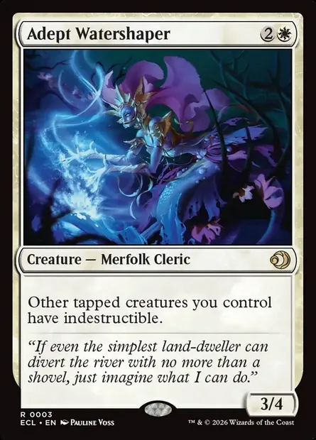 Adept Watershaper, Magic card ECL 3 — Lorwyn Eclipsed set