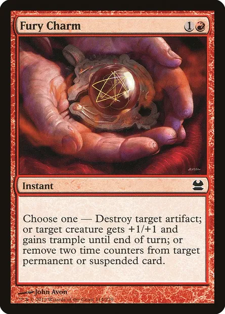 Fury Charm, Magic card MMA 114 — Modern Masters set
