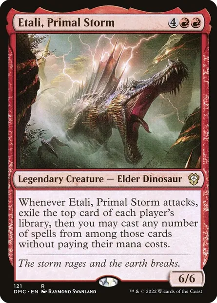 Etali, Primal Storm, Magic card DMC 121 — Dominaria United Commander set