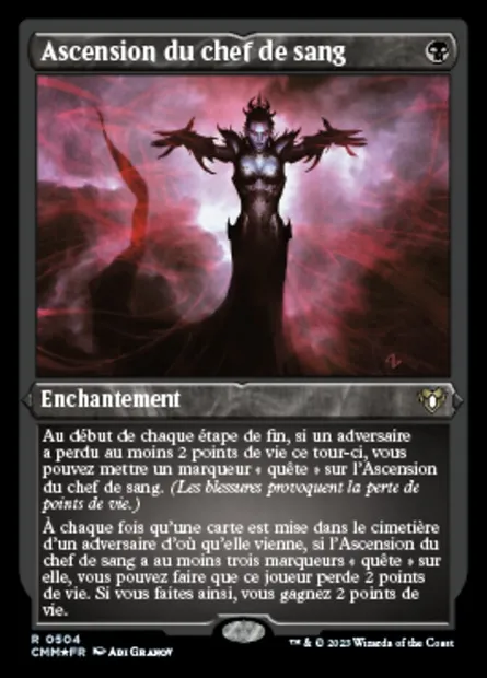Ascension du chef de sang, carte Magic CMM 504 — extension Commander Masters