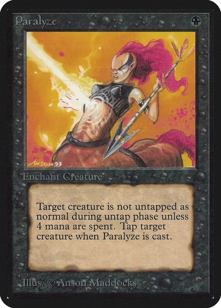 Paralyze, Magic card LEA 119 — Limited Edition Alpha set