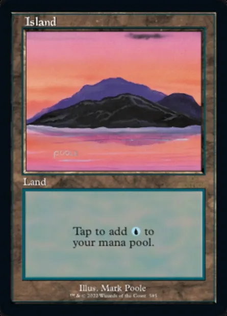 Island, Magic card 30A 585 — 30th Anniversary Edition set