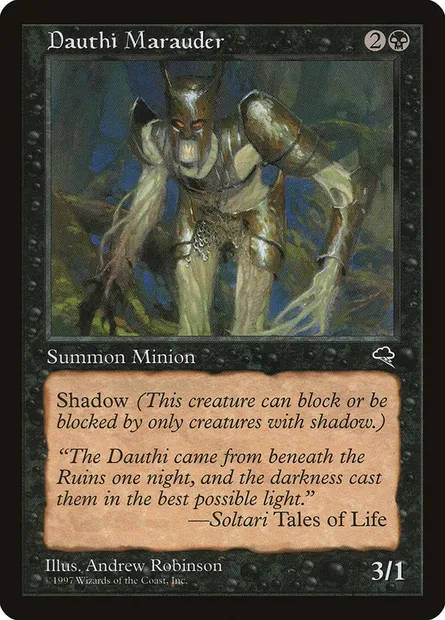 Maraudeur dauthi, carte Magic TMP 123 — extension Tempête