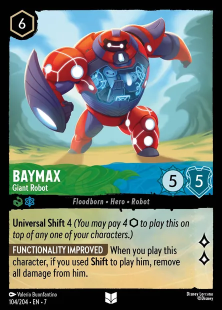 Baymax - Giant Robot, Disney Lorcana card CH7-104 — Archazia's Island set