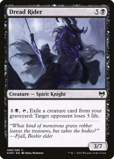 Dread Rider, Magic card KHM 89 — Kaldheim set