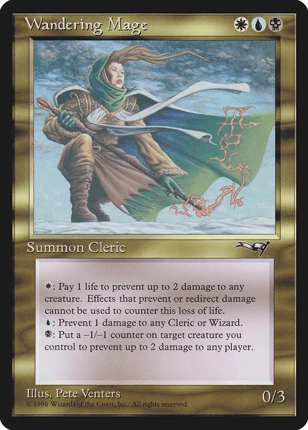 Mage itinérante, carte Magic ALL 111 — extension Alliances