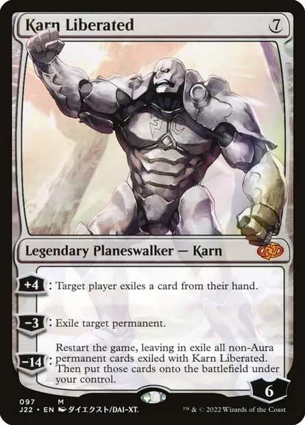 Karn Liberated, Magic card J22 97 — Jumpstart 2022 set