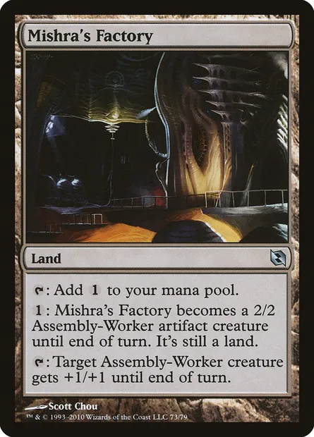 Usine de Mishra, carte Magic DDF 73 — extension Duel Decks: Elspeth vs. Tezzeret
