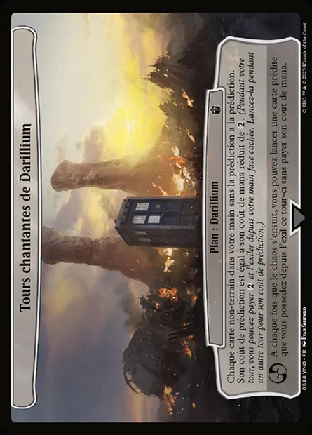 Tours chantantes de Darillium, carte Magic WHO 598 — extension Doctor Who