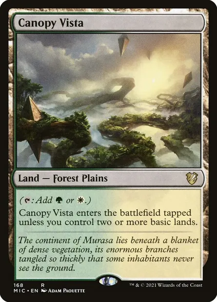 Canopy Vista, Magic card MIC 168 — Midnight Hunt Commander set
