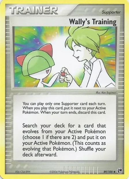 Wally's Training, Pokémon card EXBS 089-2 — EX Battle Stadium set