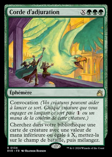 Corde d'adjuration, carte Magic RVR 134 — extension Ravnica Remastered