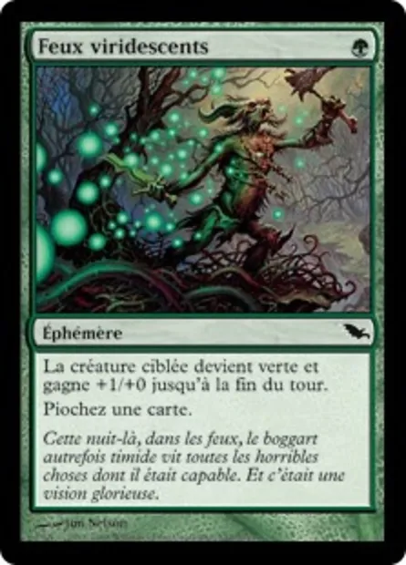 Feux viridescents, carte Magic SHM 132 — extension Sombrelande