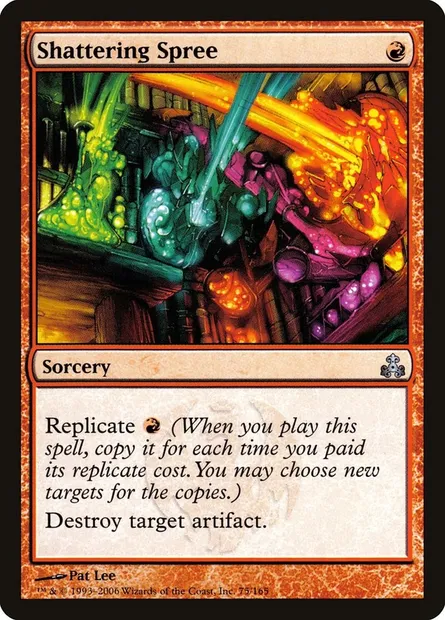 Shattering Spree, Magic card GPT 75 — Guildpact set