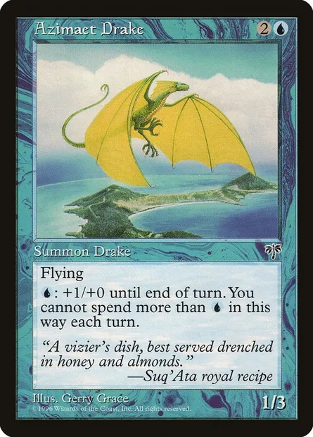 Azimaet Drake, Magic card MIR 53 — Mirage set